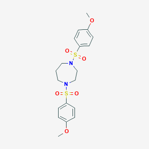 molecular formula C19H24N2O6S2 B258087 1,4-Bis[(4-methoxyphenyl)sulfonyl]-1,4-diazepane 