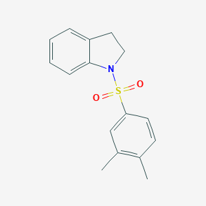 molecular formula C16H17NO2S B258089 1-[(3,4-Dimethylphenyl)sulfonyl]indoline 