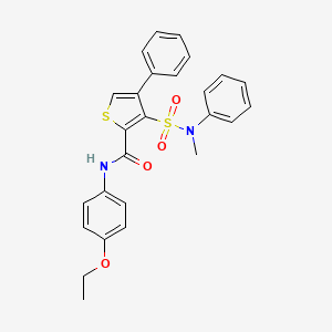 N-(4-ethoxyphenyl)-3-[methyl(phenyl)sulfamoyl]-4-phenylthiophene-2-carboxamide