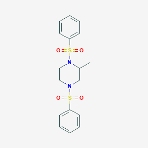 molecular formula C17H20N2O4S2 B258090 2-Methyl-1,4-bis(phenylsulfonyl)piperazine 