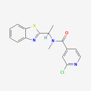 N-[1-(1,3-benzothiazol-2-yl)ethyl]-2-chloro-N-methylpyridine-4-carboxamide