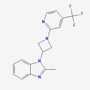 2-Methyl-1-[1-[4-(trifluoromethyl)pyridin-2-yl]azetidin-3-yl]benzimidazole