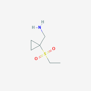 molecular formula C6H13NO2S B2580912 (1-Ethylsulfonylcyclopropyl)methanamine CAS No. 1707391-63-6
