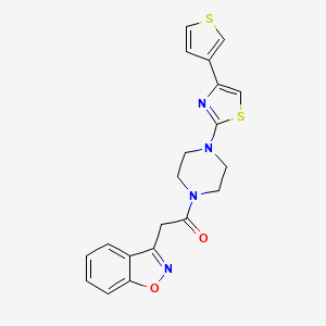 2-(Benzo[d]isoxazol-3-yl)-1-(4-(4-(thiophen-3-yl)thiazol-2-yl)piperazin-1-yl)ethanone