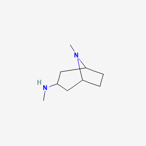 molecular formula C9H18N2 B2580937 N,8-dimethyl-8-azabicyclo[3.2.1]octan-3-amine CAS No. 102312-28-7