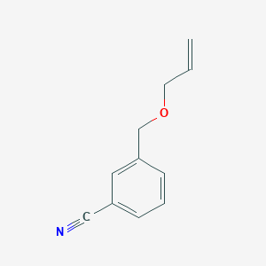 molecular formula C11H11NO B2580947 3-[(Prop-2-en-1-yloxy)methyl]benzonitrile CAS No. 77180-25-7