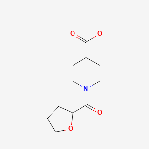 molecular formula C12H19NO4 B2580948 Methyl 1-(oxolane-2-carbonyl)piperidine-4-carboxylate CAS No. 600159-85-1