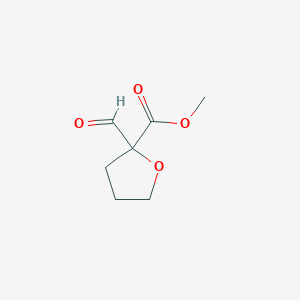 molecular formula C7H10O4 B2580986 Methyl 2-formyloxolane-2-carboxylate CAS No. 2219371-50-1
