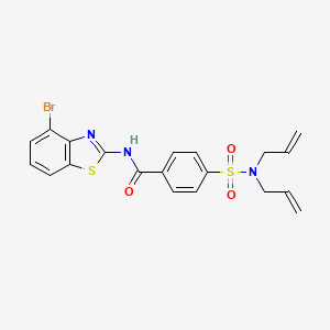 molecular formula C20H18BrN3O3S2 B2580993 N-(4-bromobenzo[d]thiazol-2-yl)-4-(N,N-diallylsulfamoyl)benzamide CAS No. 892843-97-9