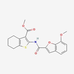 Methyl 2-(7-methoxybenzofuran-2-carboxamido)-4,5,6,7-tetrahydrobenzo[b]thiophene-3-carboxylate
