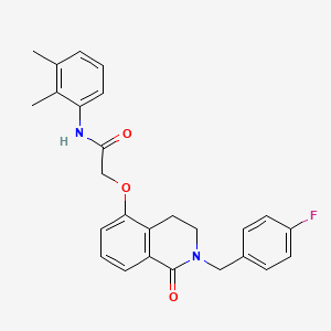 N-(2,3-dimethylphenyl)-2-((2-(4-fluorobenzyl)-1-oxo-1,2,3,4-tetrahydroisoquinolin-5-yl)oxy)acetamide