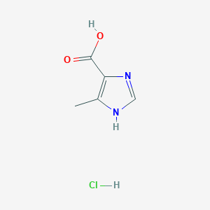 molecular formula C5H7ClN2O2 B2581007 4-methyl-1H-imidazole-5-carboxylic acid hydrochloride CAS No. 82616-95-3