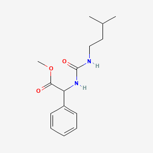 Methyl {[(3-methylbutyl)carbamoyl]amino}(phenyl)acetate