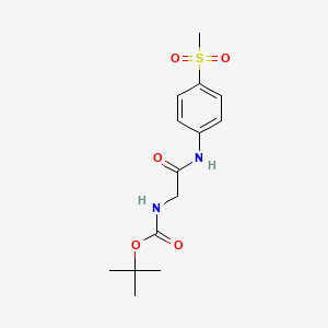 tert-butyl N-{[(4-methanesulfonylphenyl)carbamoyl]methyl}carbamate