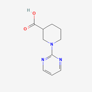 molecular formula C10H13N3O2 B2581024 1-(Pyrimidin-2-yl)piperidine-3-carboxylic acid CAS No. 890013-40-8
