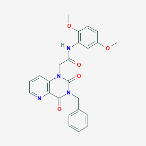 molecular formula C24H22N4O5 B2581035 2-(3-benzyl-2,4-dioxo-3,4-dihydropyrido[3,2-d]pyrimidin-1(2H)-yl)-N-(2,5-dimethoxyphenyl)acetamide CAS No. 921873-71-4