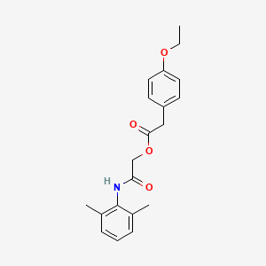 molecular formula C20H23NO4 B2581043 2-[(2,6-二甲苯基)氨基]-2-氧代乙基(4-乙氧苯基)乙酸酯 CAS No. 1324954-84-8