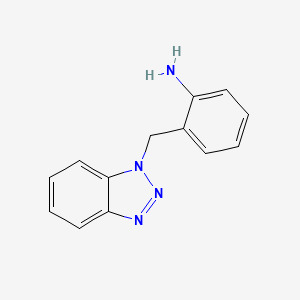 molecular formula C13H12N4 B2581044 2-(1H-1,2,3-Benzotriazol-1-ylmethyl)aniline CAS No. 403599-76-8