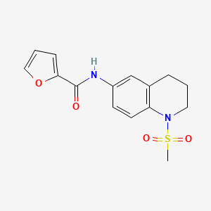 molecular formula C15H16N2O4S B2581066 N-(1-甲基磺酰基-3,4-二氢-2H-喹啉-6-基)呋喃-2-甲酰胺 CAS No. 941972-02-7