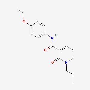 molecular formula C17H18N2O3 B2581072 1-allyl-N-(4-ethoxyphenyl)-2-oxo-1,2-dihydro-3-pyridinecarboxamide CAS No. 339027-26-8