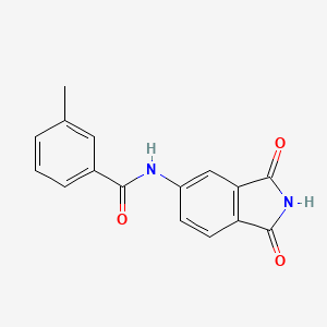 molecular formula C16H12N2O3 B2581081 N-(1,3-dioxoisoindol-5-yl)-3-methylbenzamide CAS No. 683235-07-6