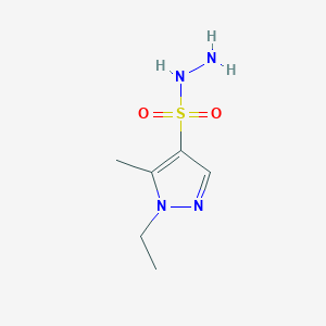 molecular formula C6H12N4O2S B2581097 1-ethyl-5-methyl-1H-pyrazole-4-sulfonohydrazide CAS No. 1006327-17-8