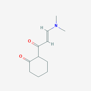 molecular formula C11H17NO2 B2581106 2-[3-(Dimethylamino)propenoyl]cyclohexanone CAS No. 410534-30-4