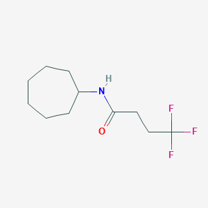 molecular formula C11H18F3NO B2581123 N-Cycloheptyl-4,4,4-trifluorobutanamide CAS No. 2329282-03-1