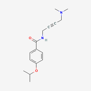 molecular formula C16H22N2O2 B2581127 N-(4-(dimethylamino)but-2-yn-1-yl)-4-isopropoxybenzamide CAS No. 1396798-81-4