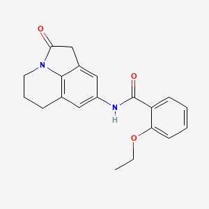 molecular formula C20H20N2O3 B2581134 2-ethoxy-N-(2-oxo-2,4,5,6-tetrahydro-1H-pyrrolo[3,2,1-ij]quinolin-8-yl)benzamide CAS No. 898463-29-1