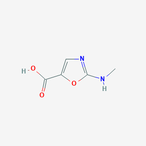 molecular formula C5H6N2O3 B2581136 2-(Methylamino)oxazole-5-carboxylic acid CAS No. 1892888-61-7