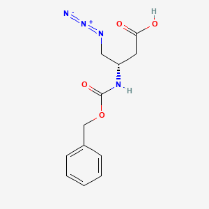 molecular formula C12H14N4O4 B2581144 Z-L-Dbu(N3)-OH CAS No. 1932657-23-2