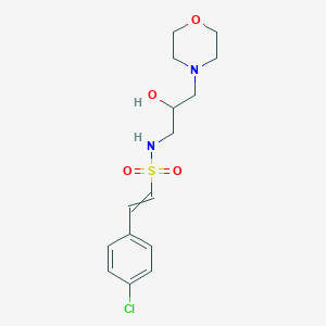 2-(4-chlorophenyl)-N-[2-hydroxy-3-(morpholin-4-yl)propyl]ethene-1-sulfonamide