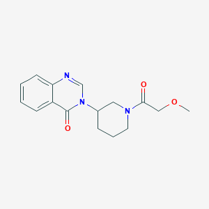 molecular formula C16H19N3O3 B2581161 3-(1-(2-methoxyacetyl)piperidin-3-yl)quinazolin-4(3H)-one CAS No. 2034517-06-9
