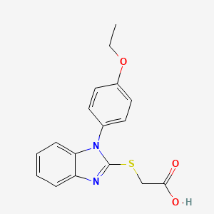 2-{[1-(4-ethoxyphenyl)-1H-1,3-benzodiazol-2-yl]sulfanyl}acetic acid