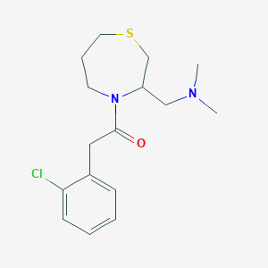 2-(2-Chlorophenyl)-1-(3-((dimethylamino)methyl)-1,4-thiazepan-4-yl)ethanone