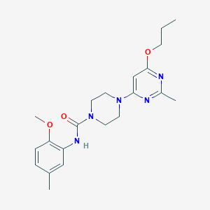 N-(2-methoxy-5-methylphenyl)-4-(2-methyl-6-propoxypyrimidin-4-yl)piperazine-1-carboxamide