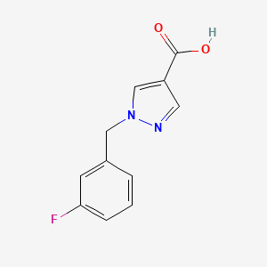 molecular formula C11H9FN2O2 B2581196 1-(3-氟苄基)-1H-吡唑-4-羧酸 CAS No. 531506-66-8