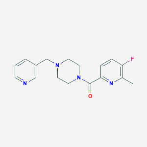 1-(5-Fluoro-6-methylpyridine-2-carbonyl)-4-[(pyridin-3-yl)methyl]piperazine