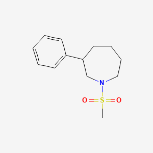 molecular formula C13H19NO2S B2581237 1-(Methylsulfonyl)-3-phenylazepane CAS No. 1705176-79-9
