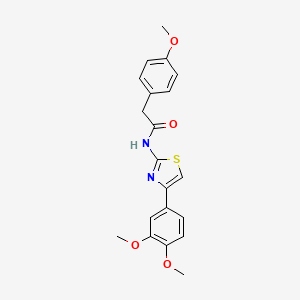 molecular formula C20H20N2O4S B2581238 N-(4-(3,4-dimethoxyphenyl)thiazol-2-yl)-2-(4-methoxyphenyl)acetamide CAS No. 923415-23-0
