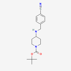 molecular formula C18H25N3O2 B2581246 tert-Butyl 4-(4-cyanobenzylamino)piperidine-1-carboxylate CAS No. 888944-30-7