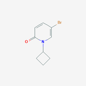 molecular formula C9H10BrNO B2581260 5-Bromo-1-cyclobutylpyridin-2(1H)-one CAS No. 1934626-97-7