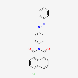 molecular formula C24H14ClN3O2 B2581271 (E)-6-氯-2-(4-(苯偶氮基)苯基)-1H-苯并[de]异喹啉-1,3(2H)-二酮 CAS No. 406475-24-9