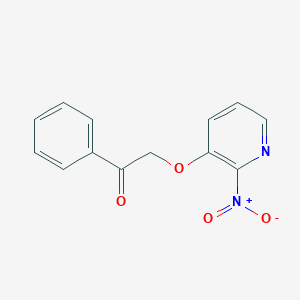 molecular formula C13H10N2O4 B258128 2-[(2-Nitro-3-pyridinyl)oxy]-1-phenylethanone 