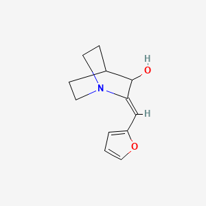 molecular formula C12H15NO2 B2581289 2-(2-呋喃亚甲基)-3-喹喔啉醇 CAS No. 866138-54-7