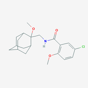 molecular formula C20H26ClNO3 B2581306 5-chloro-2-methoxy-N-[(2-methoxyadamantan-2-yl)methyl]benzamide CAS No. 1797160-33-8