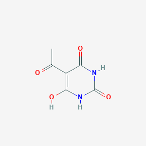 molecular formula C6H6N2O4 B2581313 5-(1-羟乙叉基)嘧啶-2,4,6(1H,3H,5H)-三酮 CAS No. 374762-40-0