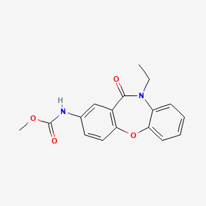 molecular formula C17H16N2O4 B2581318 Methyl (10-ethyl-11-oxo-10,11-dihydrodibenzo[b,f][1,4]oxazepin-2-yl)carbamate CAS No. 922029-66-1