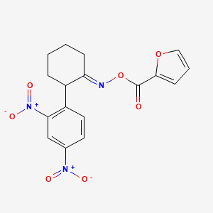 2-[({[2-(2,4-Dinitrophenyl)cyclohexyliden]amino}oxy)carbonyl]furan
